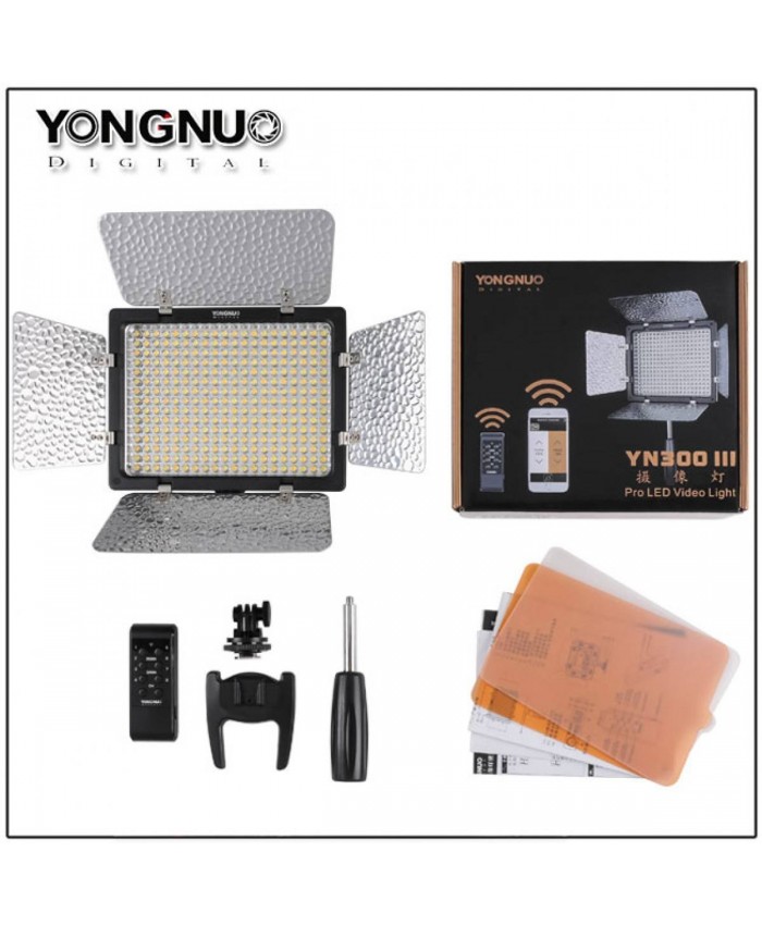 Yongnuo YN-300 III LED Video Light 3200-5500K + AC Adapter